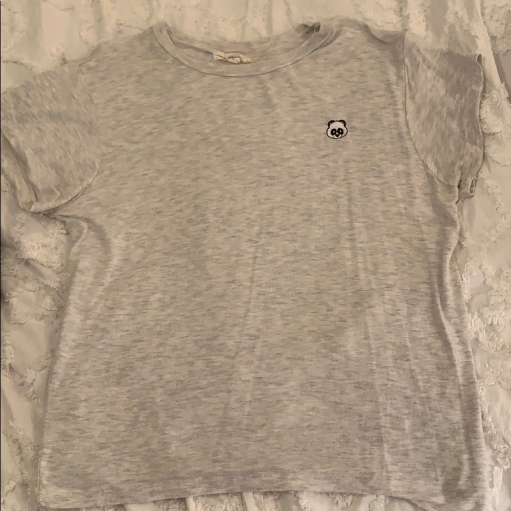 L.A. HEARTS cute embroidered panda T-shirt